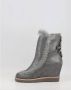 Mou Dames Zilveren Casual Leren Enkellaars Gray Dames - Thumbnail 15