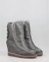 Mou Dames Zilveren Casual Leren Enkellaars Gray Dames - Thumbnail 17