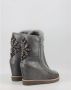 Mou Dames Zilveren Casual Leren Enkellaars Gray Dames - Thumbnail 18