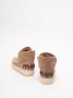 MOU Vachtlaarzen Dames Eskimo Sneaker Bold Glitter Logo Maat: 37 Materiaal: Suède Kleur: Cognac - Thumbnail 8