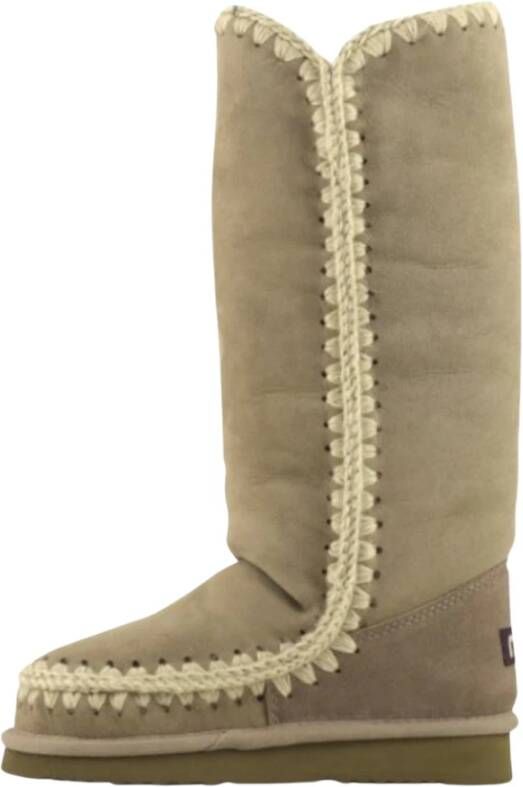 Mou Winterlaarzen Beige Dames