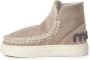 MOU Vachtlaarzen Dames Eskimo Sneaker Bold Glitter Logo Maat: 35 Materiaal: Suède Kleur: Beige - Thumbnail 9