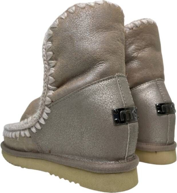 Mou Winterlaarzen Beige Dames