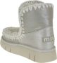 Mou Eskimo 18 Bounce Stone Metallic Boots Lichtgrijs Grijs Dames - Thumbnail 8