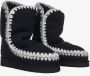 Mou Zwarte platte overstitching laarzen voor vrouwen Black Dames - Thumbnail 4