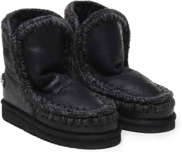 Mou Zwarte Eskimo-laarzen met steendecoraties Black Dames