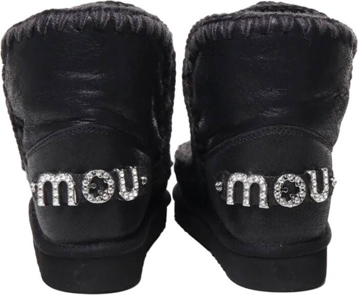 Mou Zwarte Eskimo-laarzen met steendecoraties Black Dames