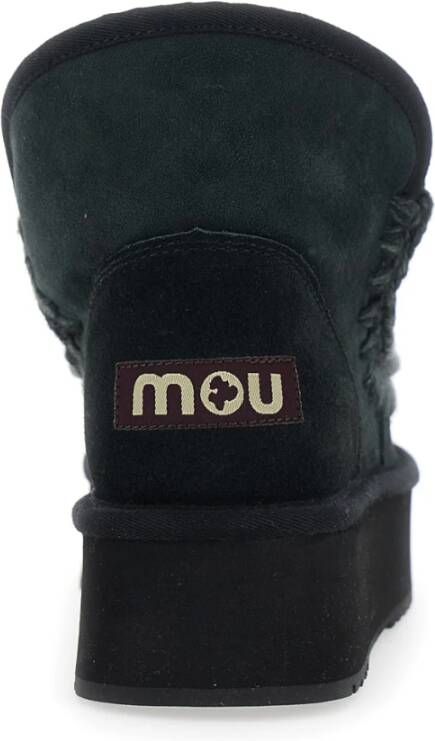 Mou Zwarte Eskimo Platform Laarzen