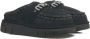 Mou Handgemaakte Bounce Clog met Gehaakte Details Black Dames - Thumbnail 12