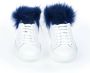 Mr&Mrs Italy Bont Pom Sneakers Contrasterende Hak White Dames - Thumbnail 4