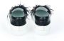 Mr&Mrs Italy Juweel versierde tweekleurige instappers Black Dames - Thumbnail 11