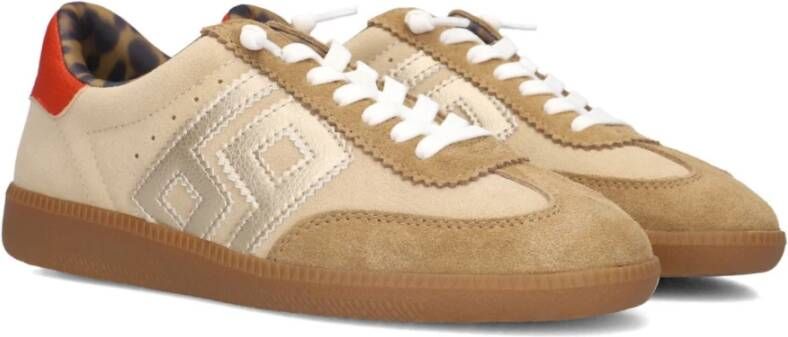 MRP Bruine Lage Sneakers met Ronde Neus