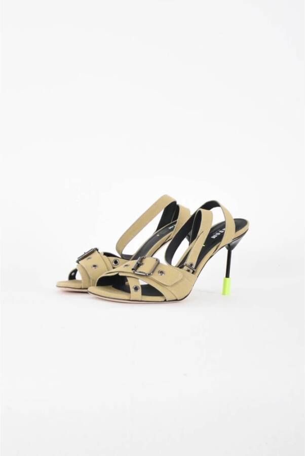 Msgm High Heel Sandals Beige Dames