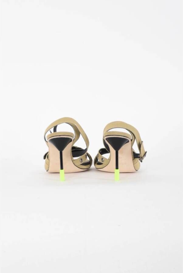 Msgm High Heel Sandals Beige Dames