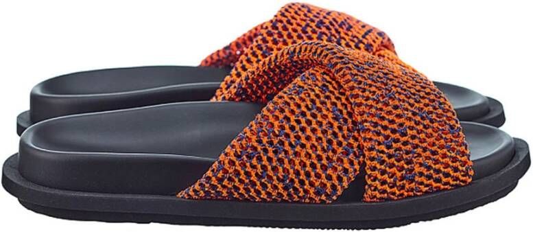 MSGM Sandalen Slides in blauw - Foto 3