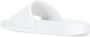 Msgm Witte Rubberen Slippers met Logo Relief White Dames - Thumbnail 4