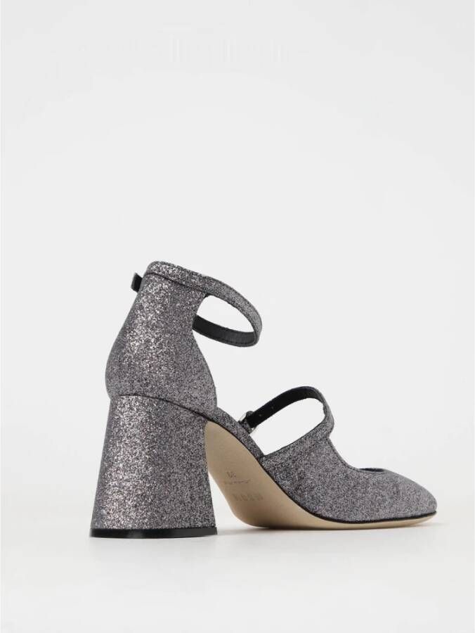 Msgm Zilver Glitter Hoge Hak Pumps