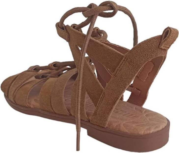 Mtng Casual Kameel Suède Dames Sandalen Brown Dames