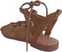 Mtng Casual Kameel Suède Dames Sandalen Brown Dames - Thumbnail 3