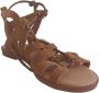 Mtng Casual Kameel Suède Dames Sandalen Brown Dames - Thumbnail 4