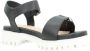Mtng Stijlvolle Platte Sandalen Black Dames - Thumbnail 12