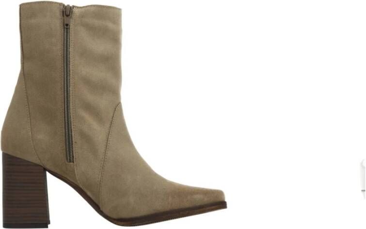 Mtng Ankle Boots Beige Dames