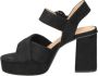 Mtng High Heel Sandals Black Beige Dames - Thumbnail 3