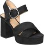 Mtng High Heel Sandals Black Beige Dames - Thumbnail 5