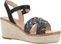 Mtng Platform Wedge Sandal Black Dames - Thumbnail 5