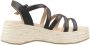 Mtng Glamour Platform Sleehak Sandaal Black Dames - Thumbnail 5
