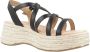 Mtng Glamour Platform Sleehak Sandaal Black Dames - Thumbnail 6