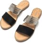 Mtng Zwarte Casual Leren Sandalen Vrouwen Multicolor Dames - Thumbnail 6