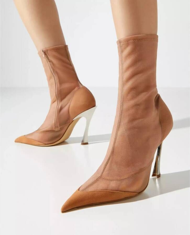 Mugler Mesh Enkellaarsjes