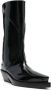 Mugler Zwarte Kalfsleren Laars Geborstelde Stijl Black Dames - Thumbnail 2