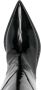 Mugler Zwarte Kalfsleren Laars Geborstelde Stijl Black Dames - Thumbnail 4