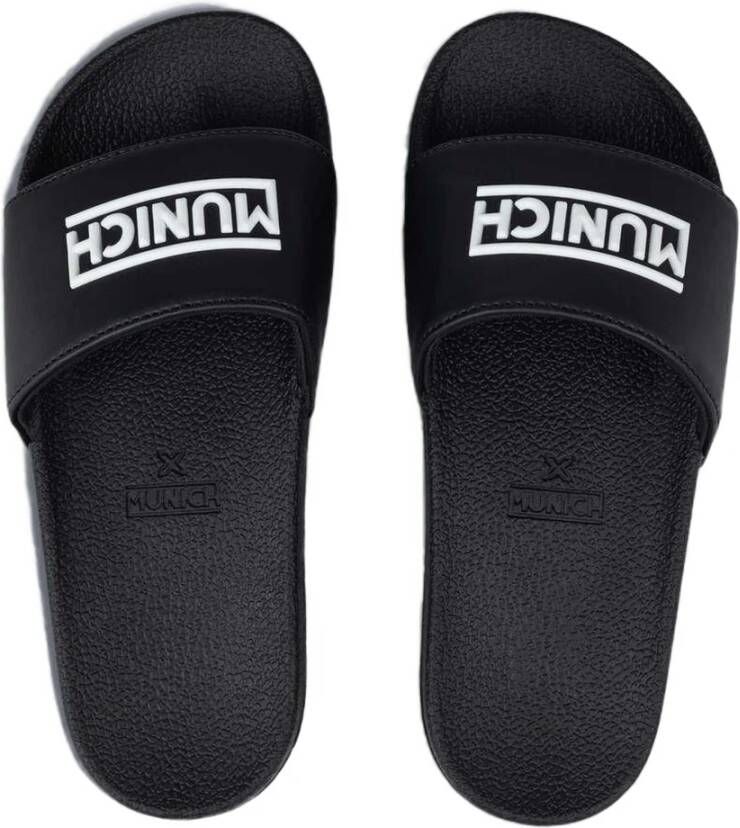Munich 3D Logo Flip flops Black Heren