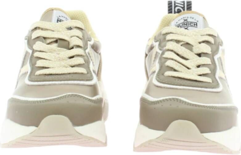 Munich Beige Wave Sneakers Beige Dames