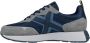Munich Blauwe Sportieve Textiel Sneakers Blue Heren - Thumbnail 3