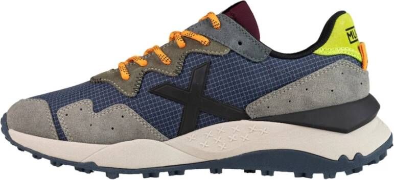 Munich Blauwe Sportieve Textiel Sneakers Multicolor Heren