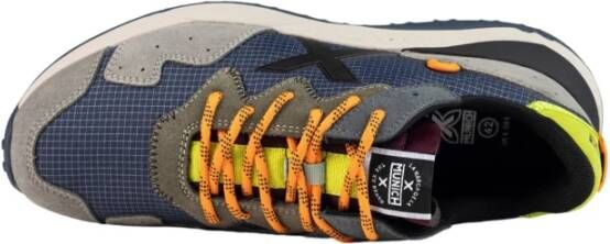 Munich Blauwe Sportieve Textiel Sneakers Multicolor Heren