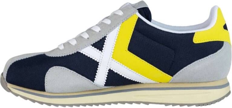 Munich Casual Grijze Textiel Sneakers oor Heren Multicolor Heren