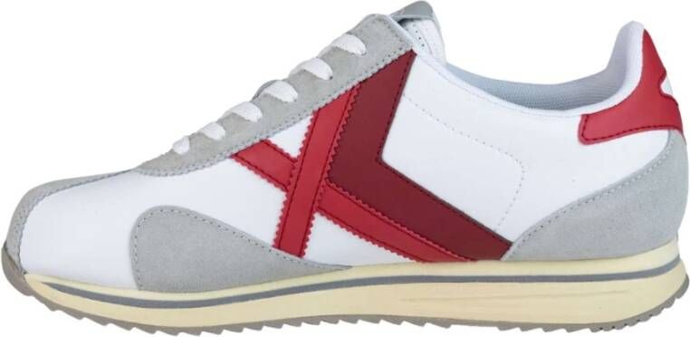 Munich Casual Witte Textiel Sneakers oor Heren Multicolor Heren