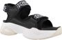 Munich Stijlvolle Platte Sandalen voor Vrouwen Black Dames - Thumbnail 7