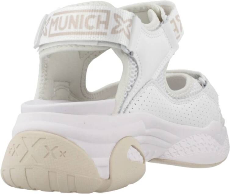 Munich Flat Sandals White Dames