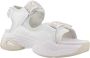 Munich Stijlvolle Platte Sandalen voor Vrouwen White Dames - Thumbnail 13