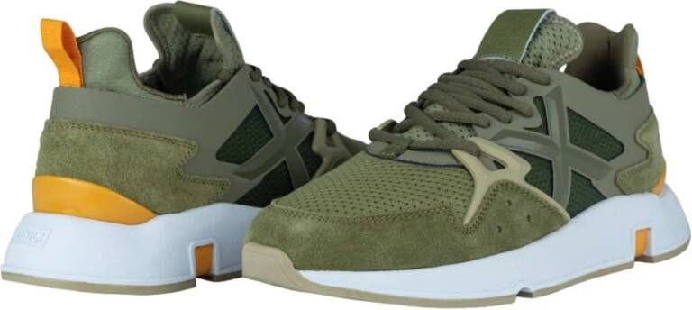 Munich Groene Casual Textiel Sneakers oor Heren Green Heren