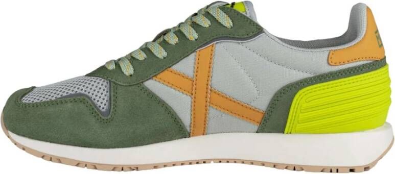 Munich Groene casual textielen sneakers oor heren Multicolor Heren