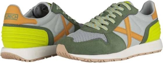 Munich Groene casual textielen sneakers oor heren Multicolor Heren