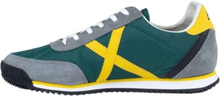 Munich Groene Sportieve Textiel Sneakers