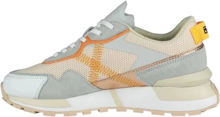 Munich Oranje Casual Textiel Sneakers oor Dames Multicolor Dames